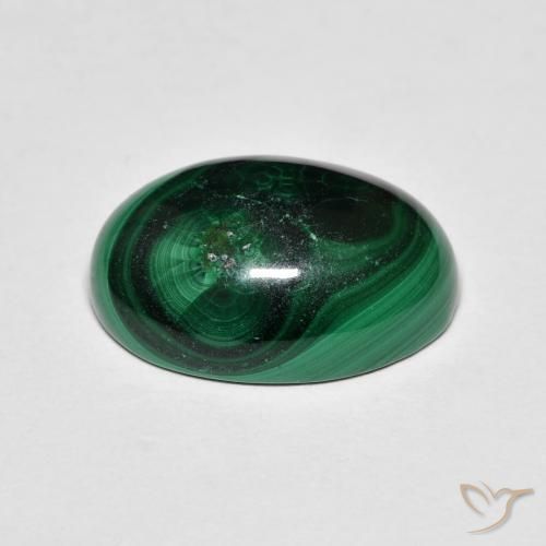 Malaquita Verde Natural 8.37ct, oval, Opaco