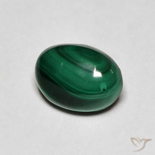 2.78ct Natural Verde médio Malaquita, oval, Opaco