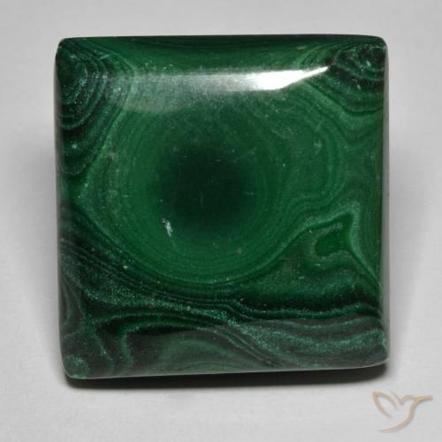 68.84ct Natural verde pinho Malaquita, Quadrado, Opaco