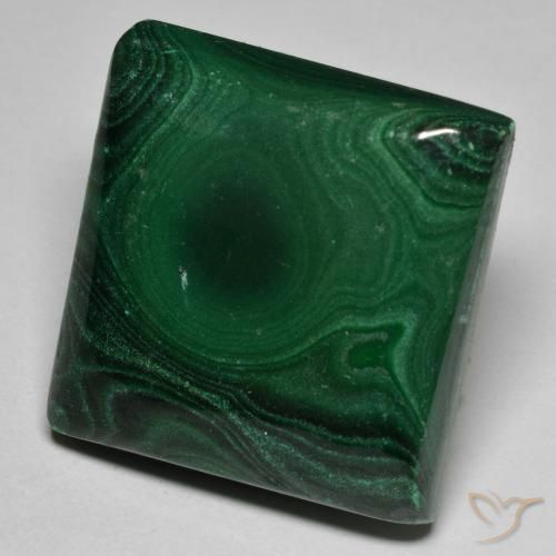 Malaquita verde pinho Natural 68.84ct, Quadrado, Opaco