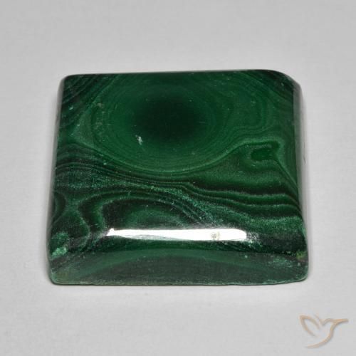 Malaquita verde pinho Natural 68.84ct, Quadrado, Opaco