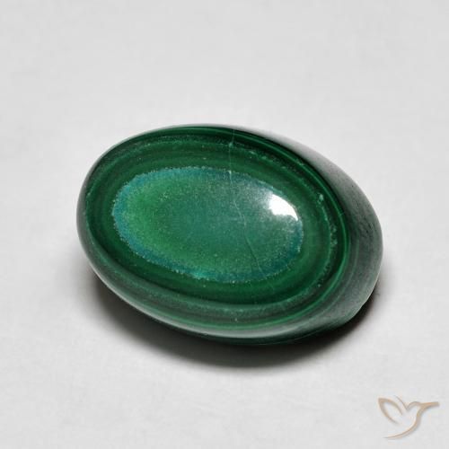 13.80ct Natural Verde Malaquita, oval, Opaco