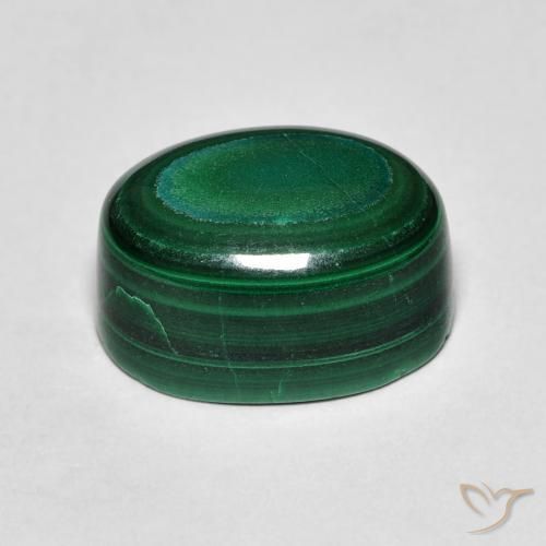 Malaquita Verde Natural 13.80ct, oval, Opaco