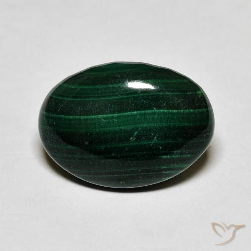 4.96ct Natural Verde escuro Malaquita, oval, Opaco