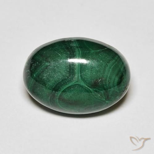 8.47ct Natural Verde médio Malaquita, oval, Opaco