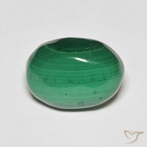 7.62ct Natural Verde Malaquita, oval, Opaco