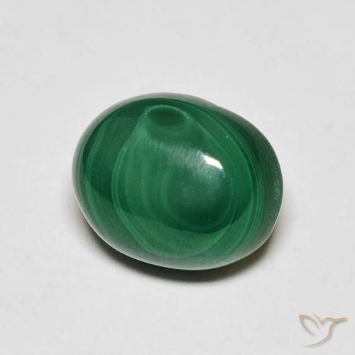 5.31ct Natural Verde Malaquita, oval, Opaco