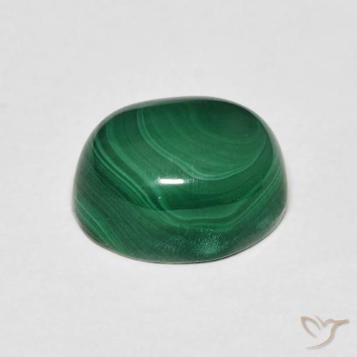 Malaquita Verde Natural 5.31ct, oval, Opaco