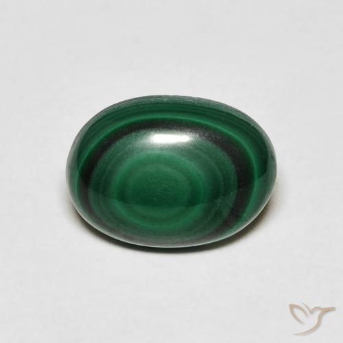 2.60ct Natural Verde escuro Malaquita, oval, Opaco