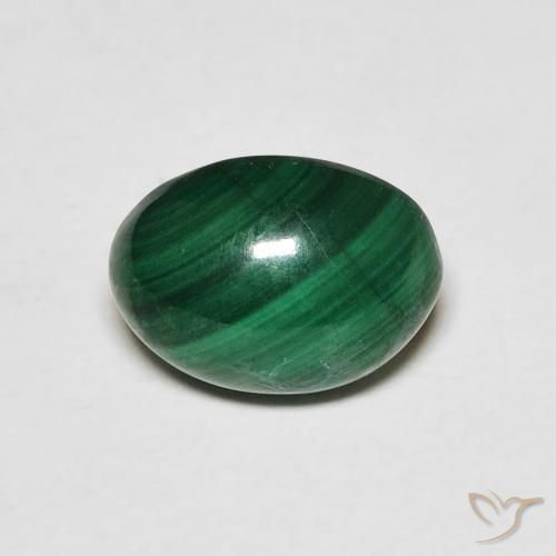 2.59ct Natural Verde Malaquita, oval, Opaco