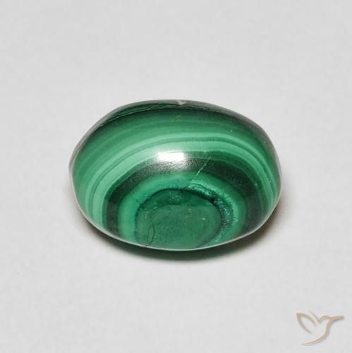 3.36ct Natural Verde escuro Malaquita, oval, Opaco
