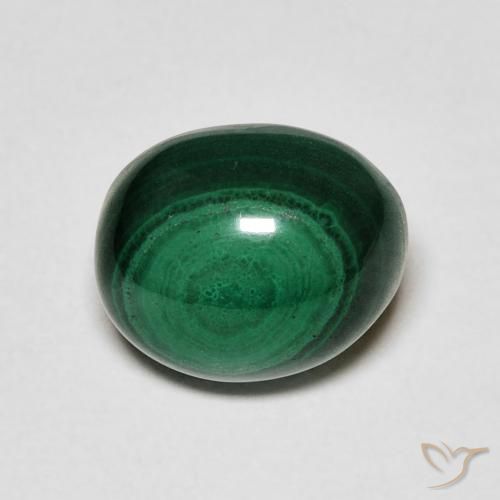 5.19ct Natural Verde Malaquita, oval, Opaco