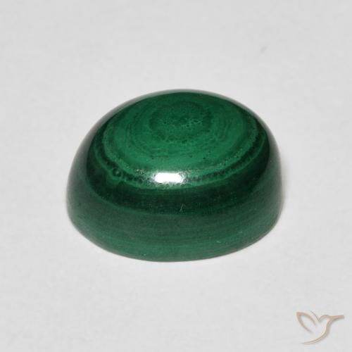 Malaquita Verde Natural 5.19ct, oval, Opaco