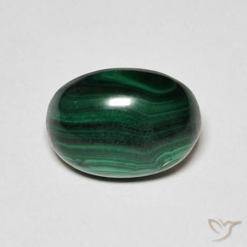 5.27ct Natural Verde escuro Malaquita, oval, Opaco