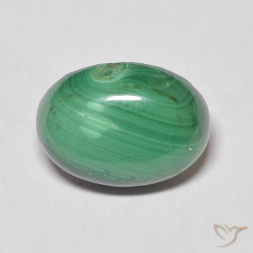 8.24ct Natural Verde Malaquita, oval, Opaco