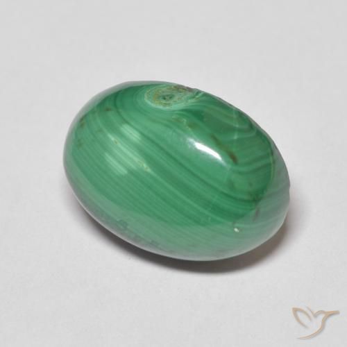 Malaquita Verde Natural 8.24ct, oval, Opaco