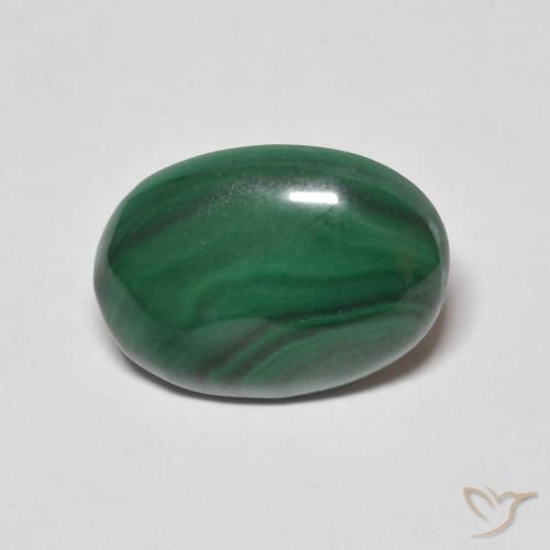 9.48ct Natural Verde médio Malaquita, oval, Opaco