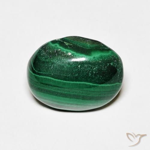 4.79ct Natural Verde médio Malaquita, oval, Opaco