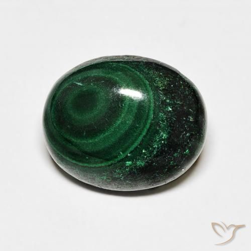 6.86ct Natural Verde escuro Malaquita, oval, Opaco