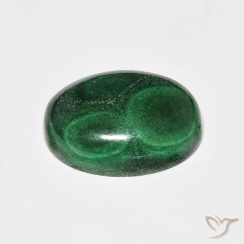 Malaquita Verde Natural 7.83ct, oval, Opaco