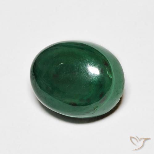 Malaquita Verde médio Natural 9.37ct, oval, Opaco