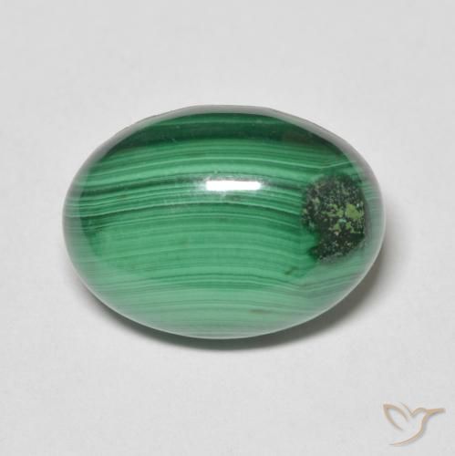 8.77ct Natural Verde Malaquita, oval, Opaco