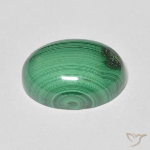 Malaquita Verde Natural 8.77ct, oval, Opaco
