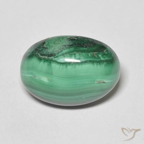 7.31ct Natural Verde médio Malaquita, oval, Opaco, Photo A