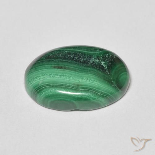 Malaquita Verde Natural 6.03ct, oval, Opaco