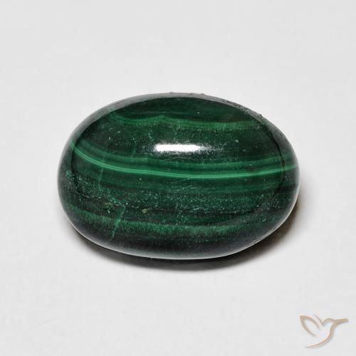 8.77ct Natural Verde Malaquita, oval, Opaco