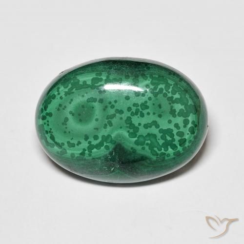 21.52ct Natural Verde Malaquita, oval, Opaco