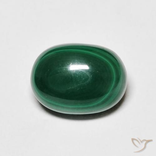 4.25ct Natural Verde escuro Malaquita, oval, Opaco