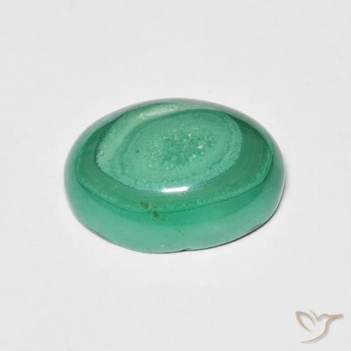 Malaquita Verde Natural 5.19ct, oval, Opaco