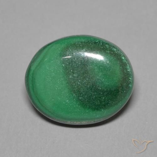 2.86ct Natural Verde Malaquita, oval, Opaco