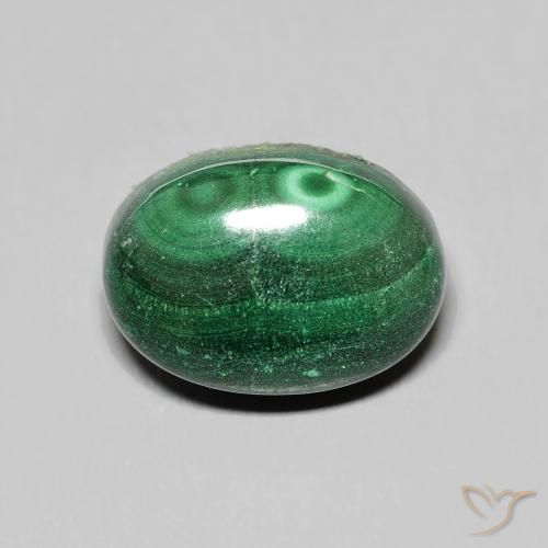 10.38ct Natural Verde Malaquita, oval, Opaco