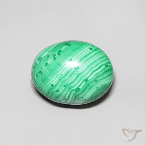 2.54ct Natural Verde Malaquita, oval, Opaco