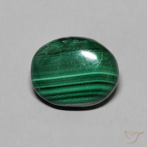 2.95ct Natural Verde Malaquita, oval, Opaco