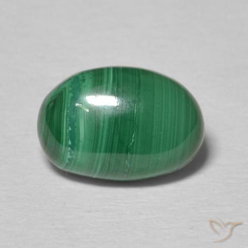 2.05ct Natural Verde Multicolor Malaquita, oval, Opaco