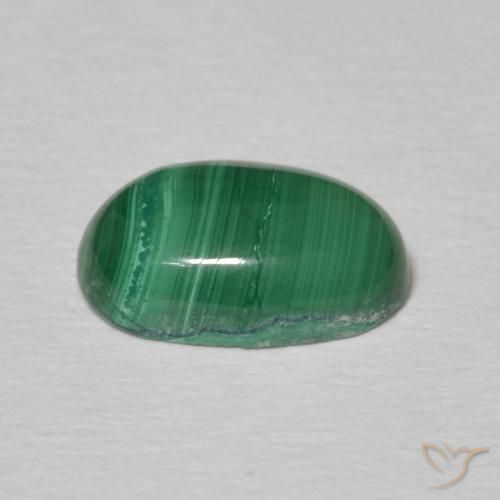 Malaquita Verde Multicolor Natural 2.05ct, oval, Opaco