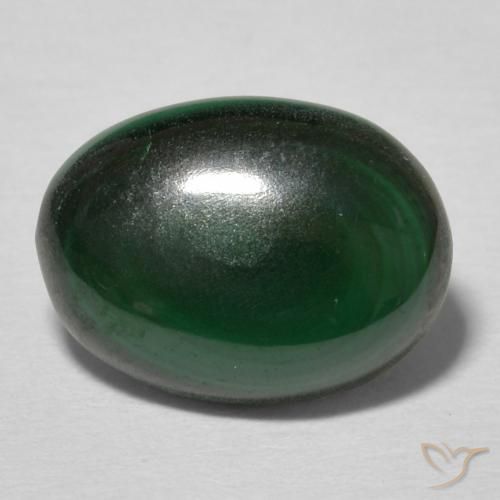 3.51ct Natural Verde Multicolor Malaquita, oval, Opaco