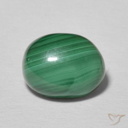 2.77ct Natural Verde Multicolor Malaquita, oval, Opaco