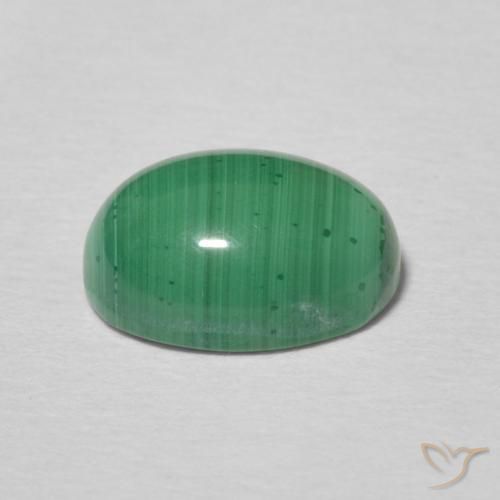 Malaquita Verde médio Natural 2.38ct, oval, Opaco