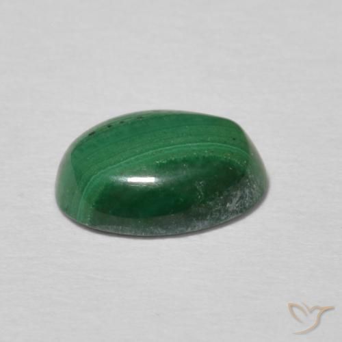 Malaquita Verde Multicolor Natural 1.81ct, oval, Opaco