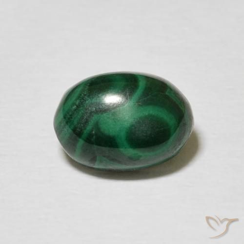 2.60ct Natural Verde escuro Malaquita, oval, Opaco