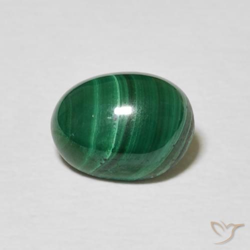 2.59ct Natural Verde médio Malaquita, oval, Opaco