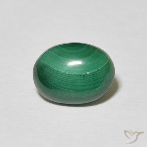 2.75ct Natural Verde médio Malaquita, oval, Opaco