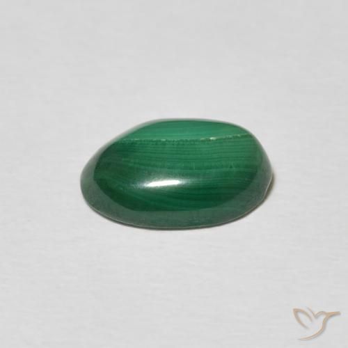 Malaquita Verde médio Natural 2.75ct, oval, Opaco
