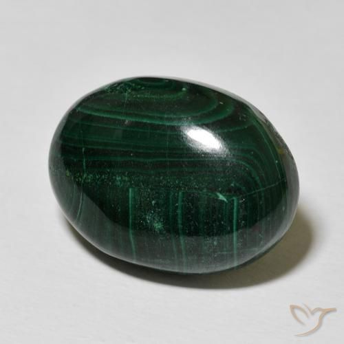 Malaquita Verde Multicolor Natural 29.26ct, oval, Opaco
