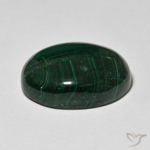 Malaquita Verde Multicolor Natural 29.26ct, oval, Opaco