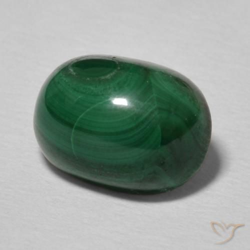 Malaquita Verde Multicolor Natural 3.51ct, oval, Opaco